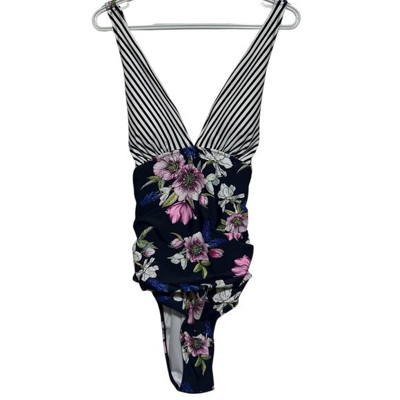 Cupshe Women's Floral Fit and Comfort 4 Way Stretch One Piece Swimsuit Size XXL - Picture 1 of 5